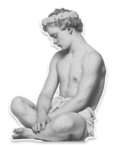Sitting man